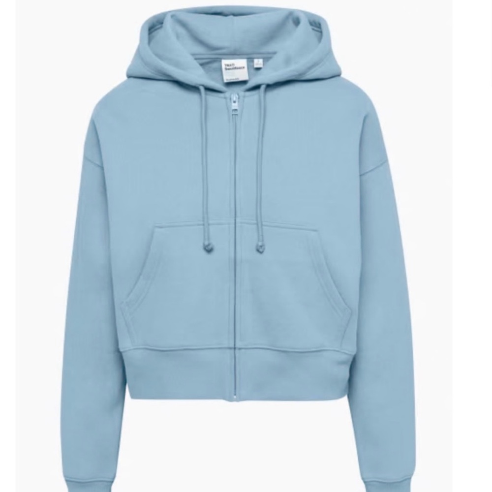 Aritzia TNA Cozy Fleece Boyfriend Boxy Zip Hoodie